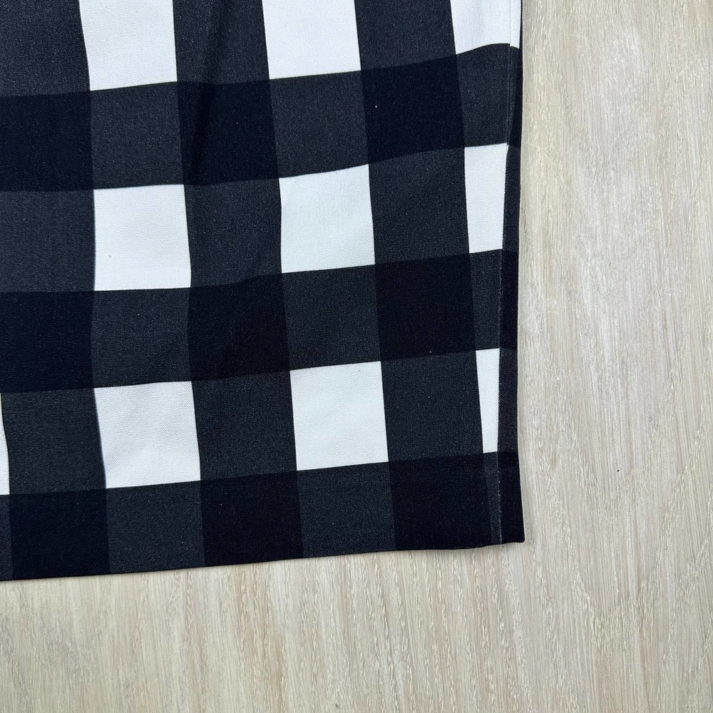 Banana Republic Black & White Plaid Gingham Pencil Office Workwear Skirt 4 - Picture 9 of 14